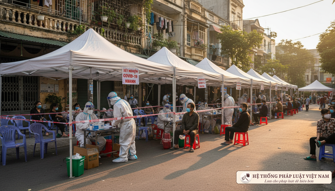 Lấy mẫu xét nghiệm Covid-19 tại cộng đồng năm 2021
