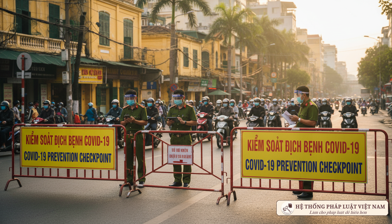 Chốt kiểm soát dịch bệnh COVID-19 tại Việt Nam năm 2021