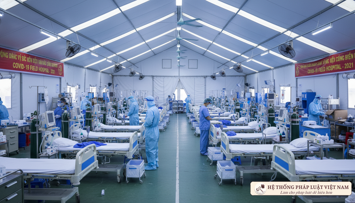 Bệnh viện dã chiến điều trị Covid-19 năm 2021