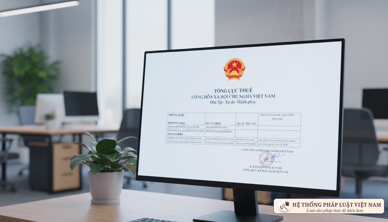 Màn hình phần mềm thuế điện tử