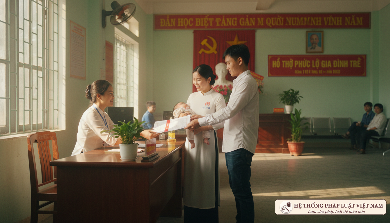 Cán bộ rà soát danh sách hộ nghèo tại địa phương