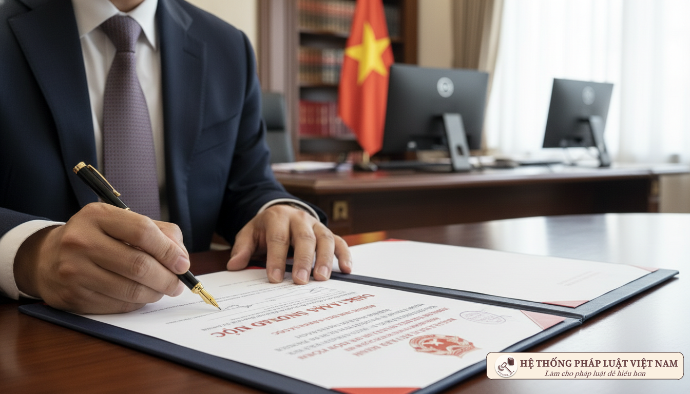 Ký kết văn bản ngân sách nhà nước