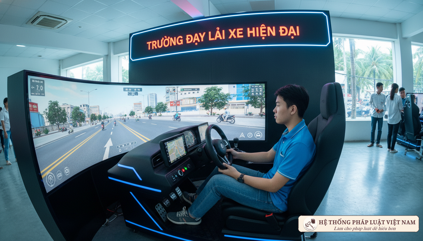 Cabin mô phỏng học lái xe ô tô hiện đại