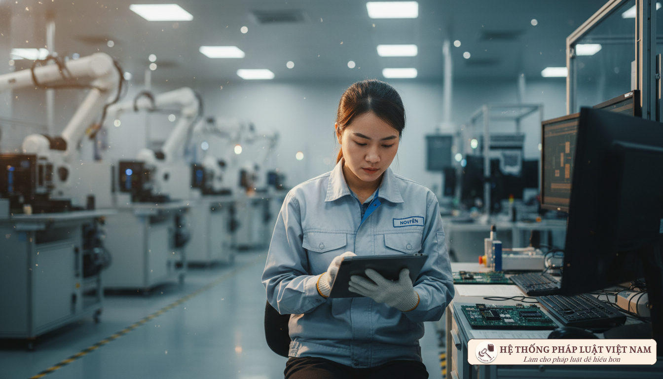 Người lao động Việt Nam làm việc tích cực