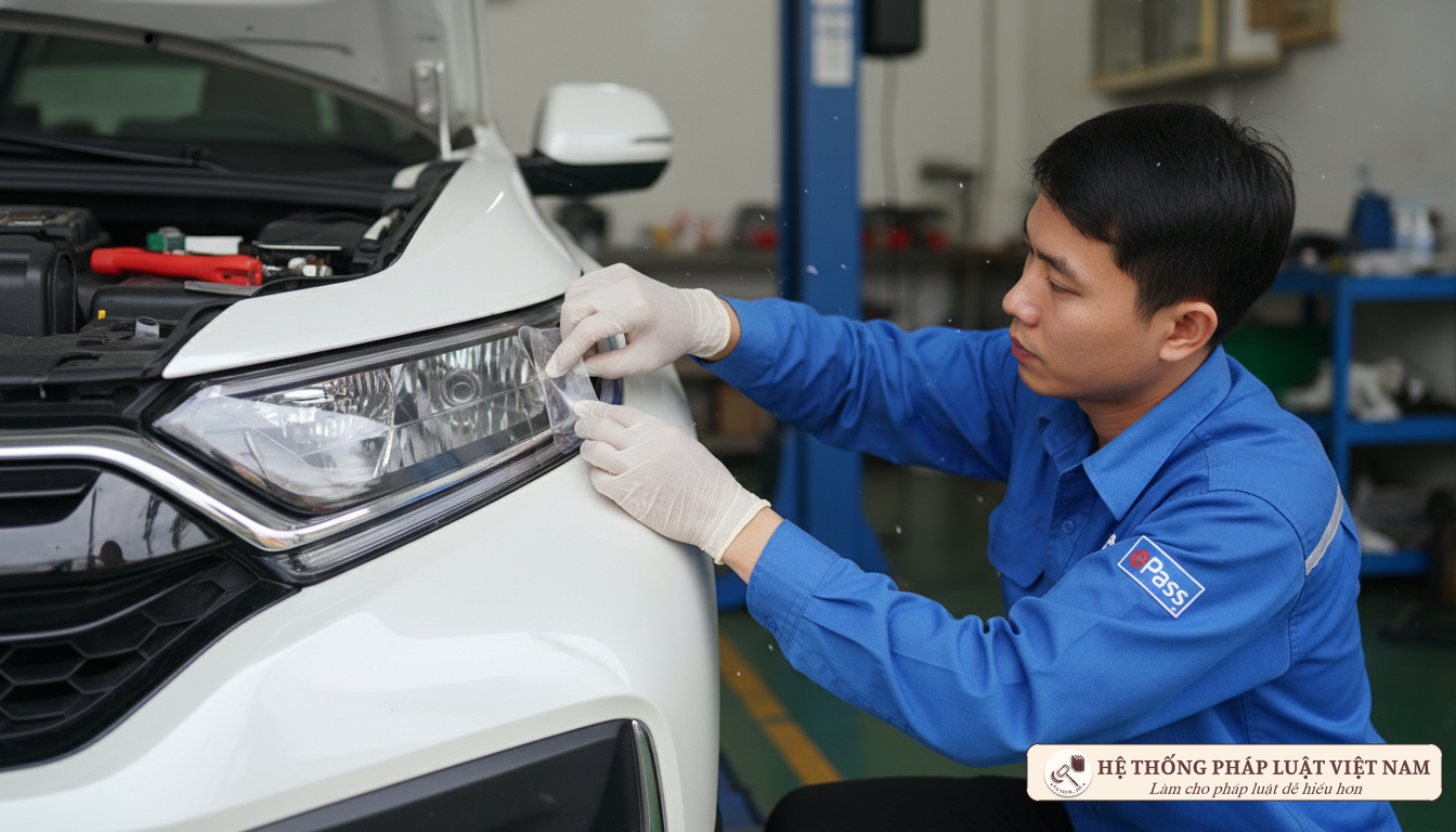 Dán thẻ thu phí không dừng ETC