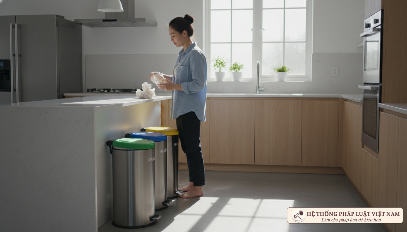 Phân loại rác thải sinh hoạt tại nguồn