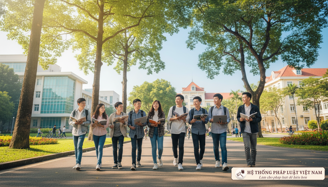 Sinh viên Việt Nam trên giảng đường đại học