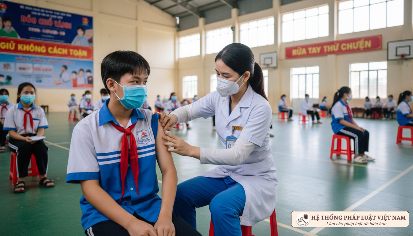 Tiêm chủng vaccine Covid-19 cho học sinh