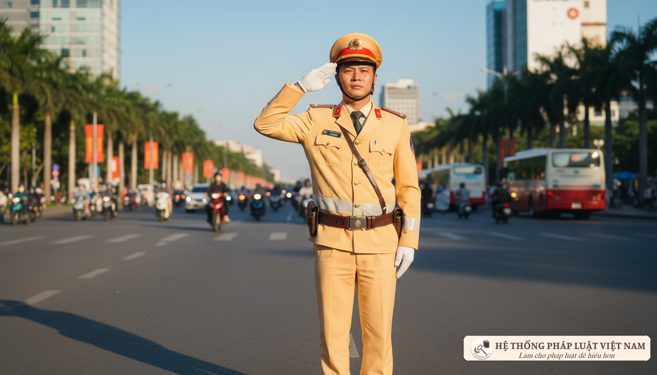 CSGT có bắt buộc phải chào người vi phạm khi dừng xe kiểm tra từ tháng 10/2023?
