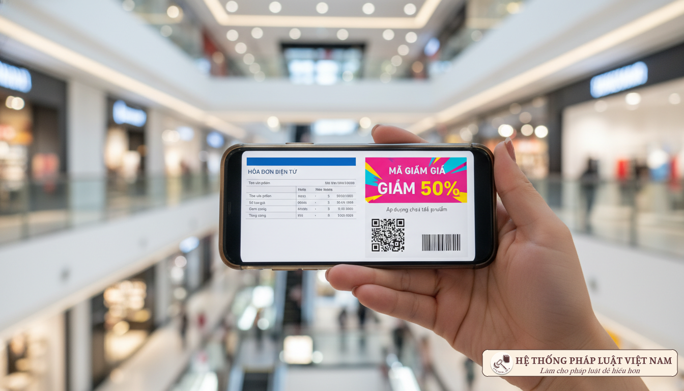 Hóa đơn điện tử và voucher giảm giá
