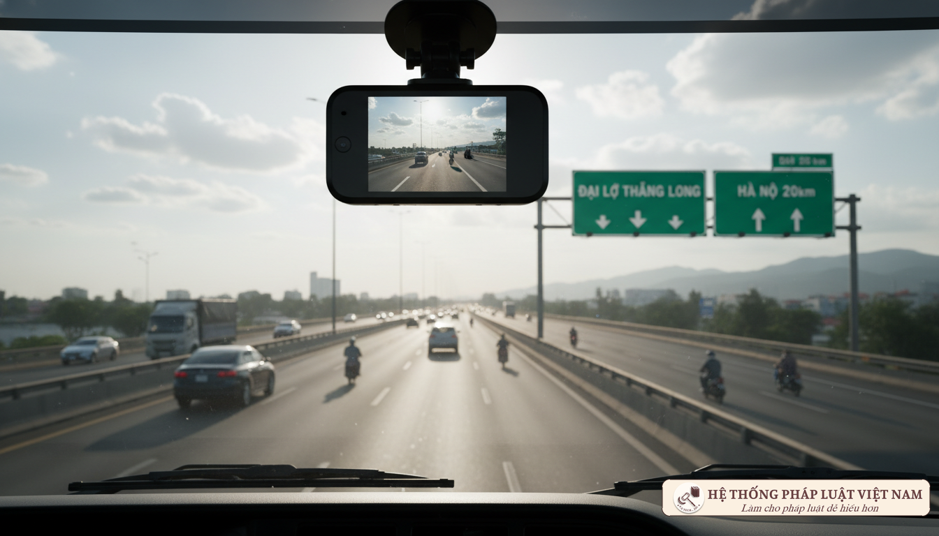Camera hành trình trên xe ô tô kinh doanh vận tải