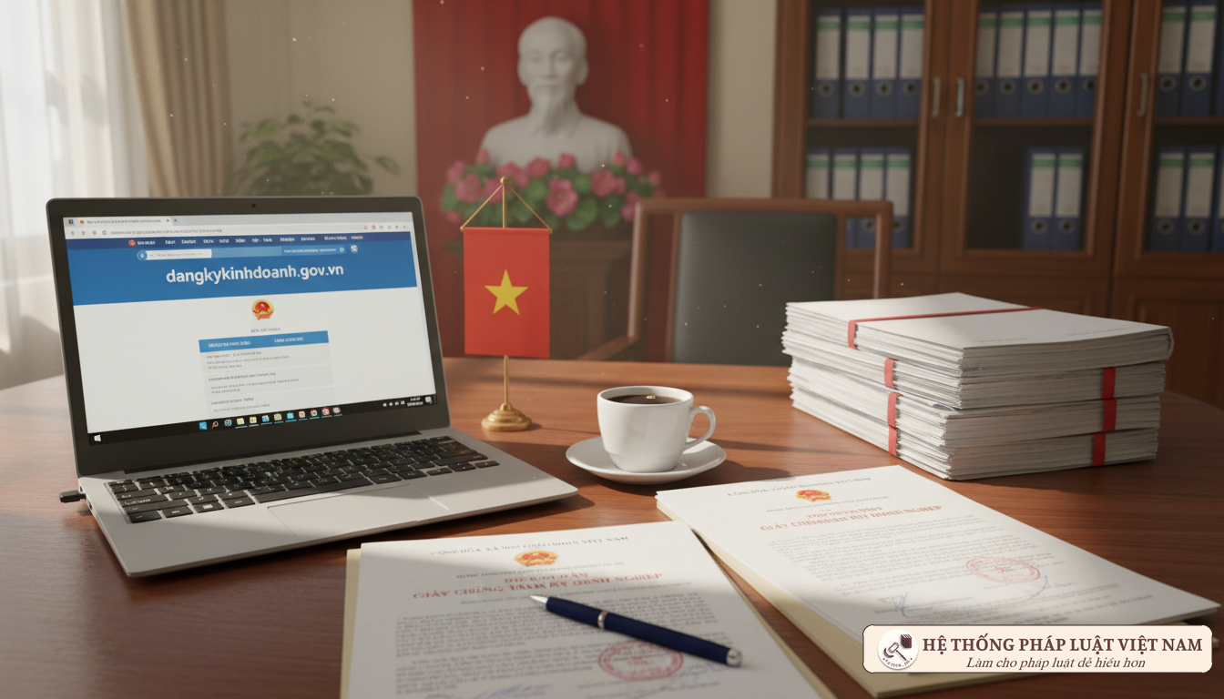 Thủ tục đăng ký kinh doanh online Đăng ký hộ kinh doanh qua mạng