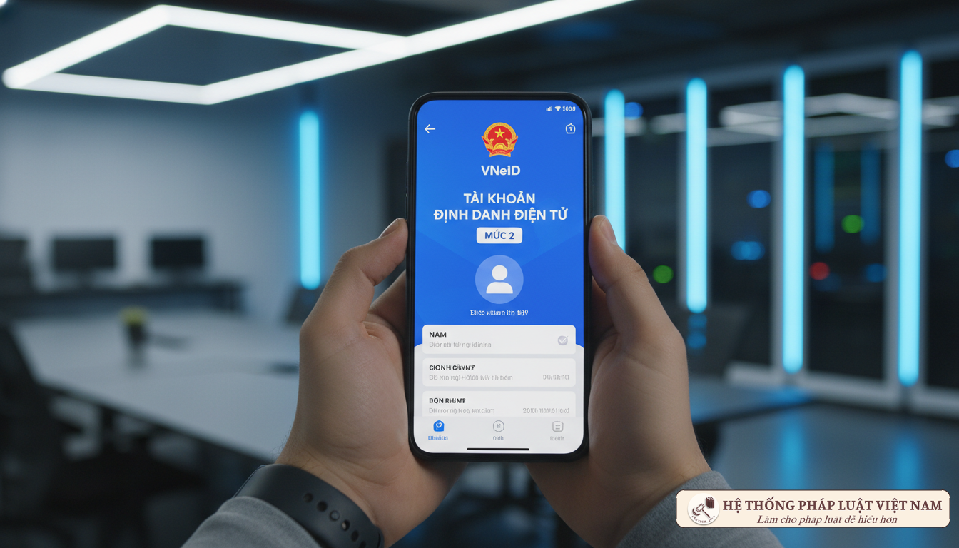 Ứng dụng VNeID mức 2 trên điện thoại