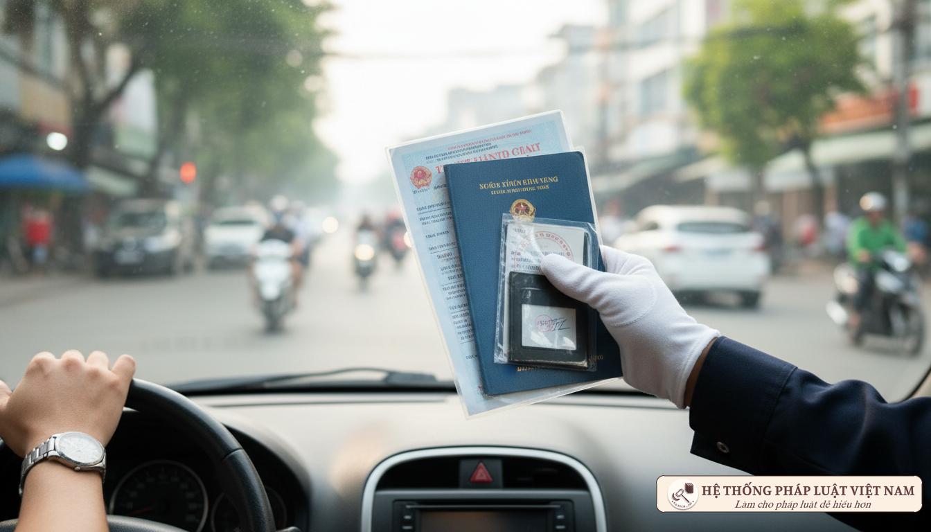 Kiểm tra giấy tờ xe giao thông