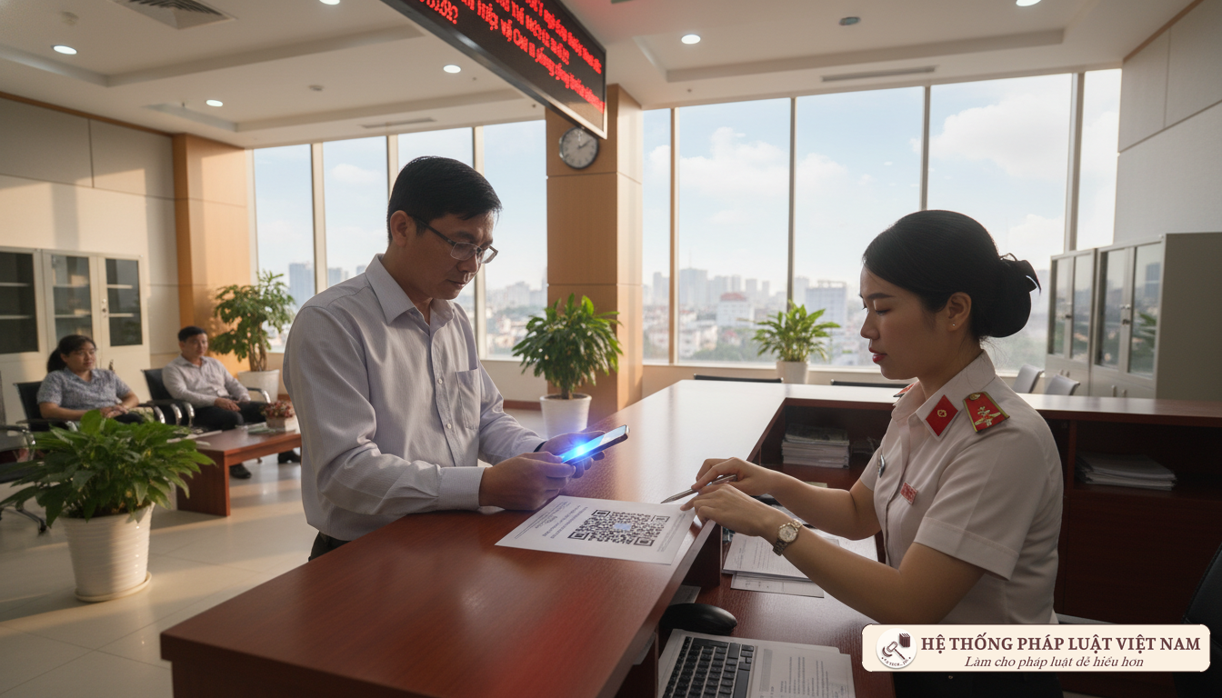 Áp dụng mã QR trong thủ tục hành chính