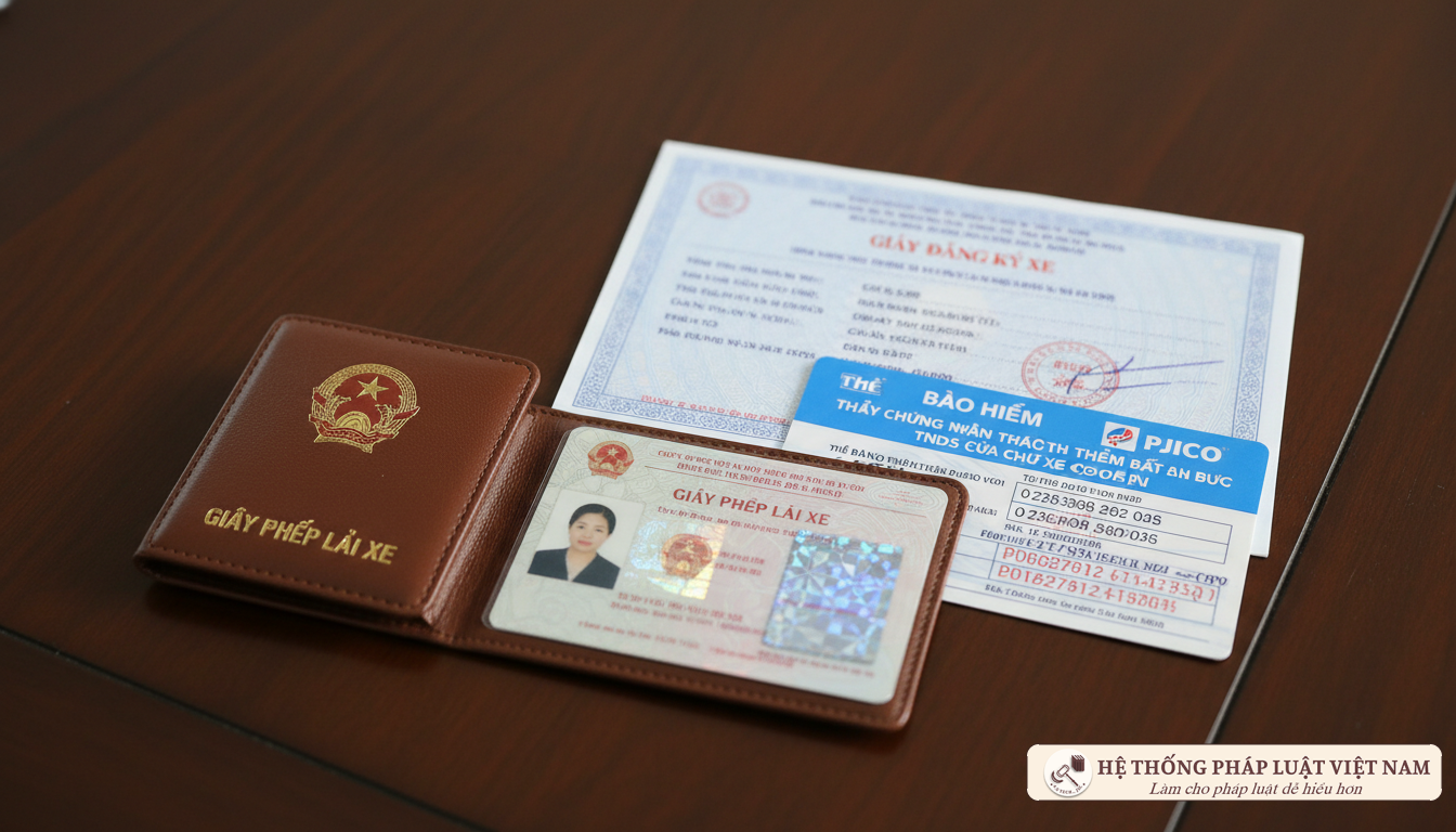Các loại giấy tờ xe cần thiết khi tham gia giao thông