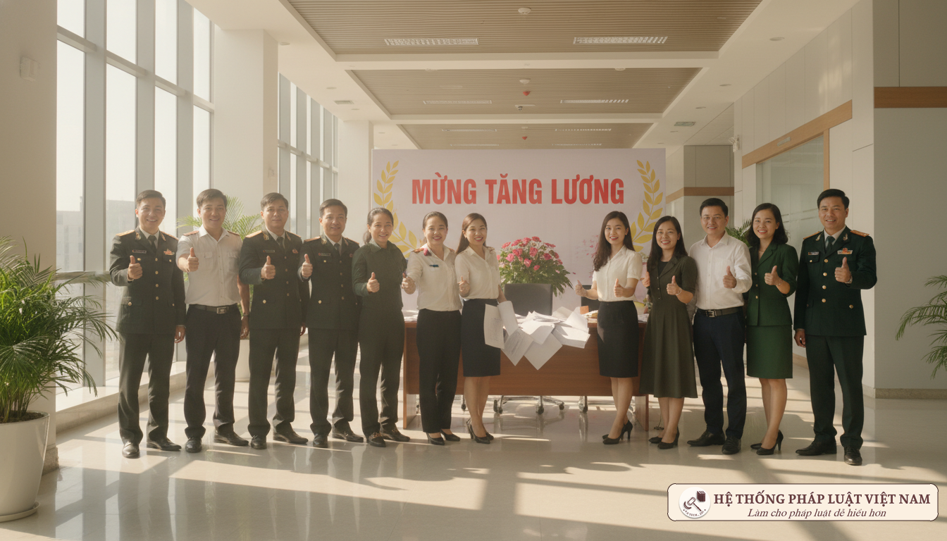 Cán bộ viên chức vui mừng khi tăng lương