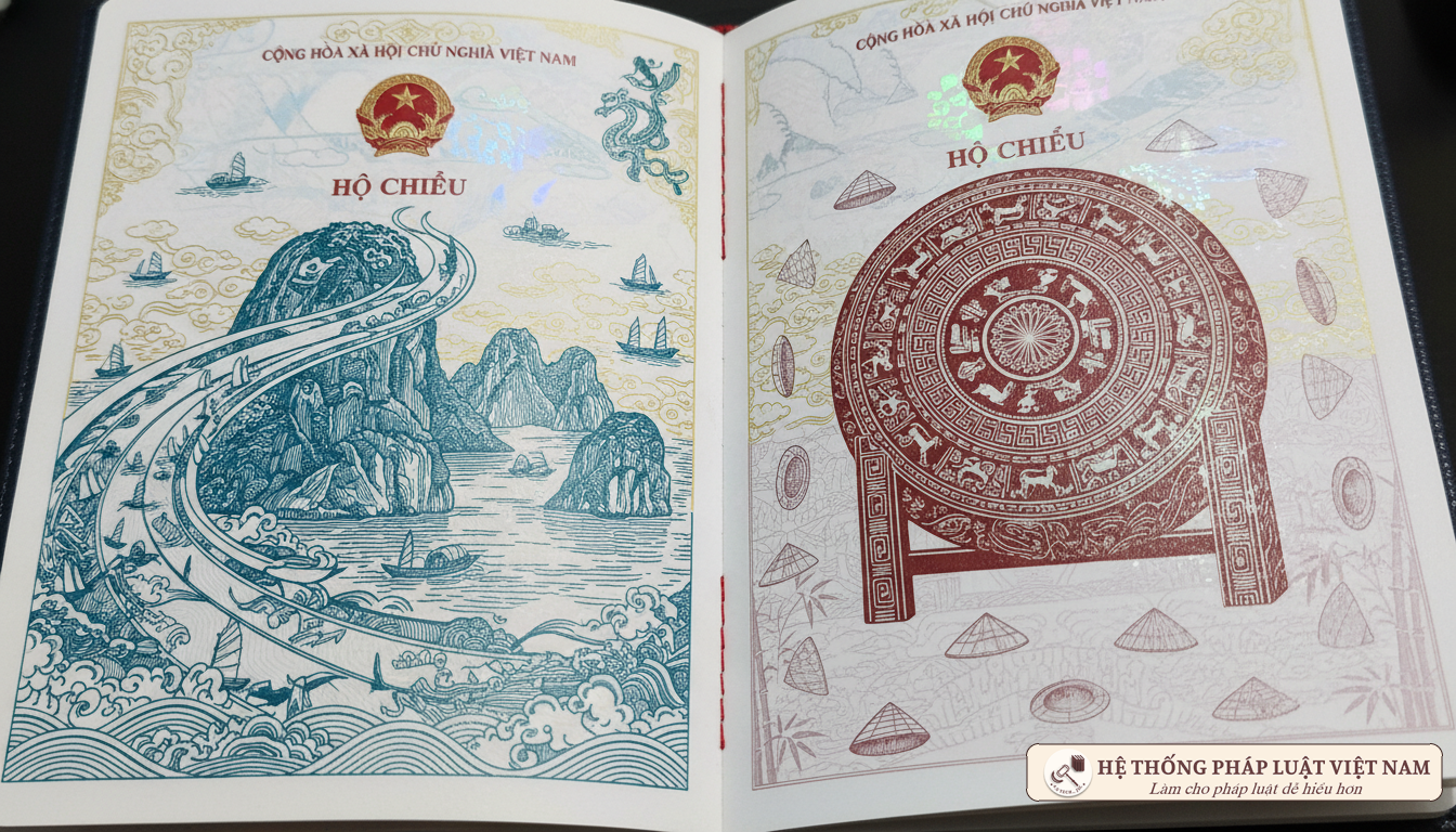 Trang trong hộ chiếu Việt Nam mẫu mới