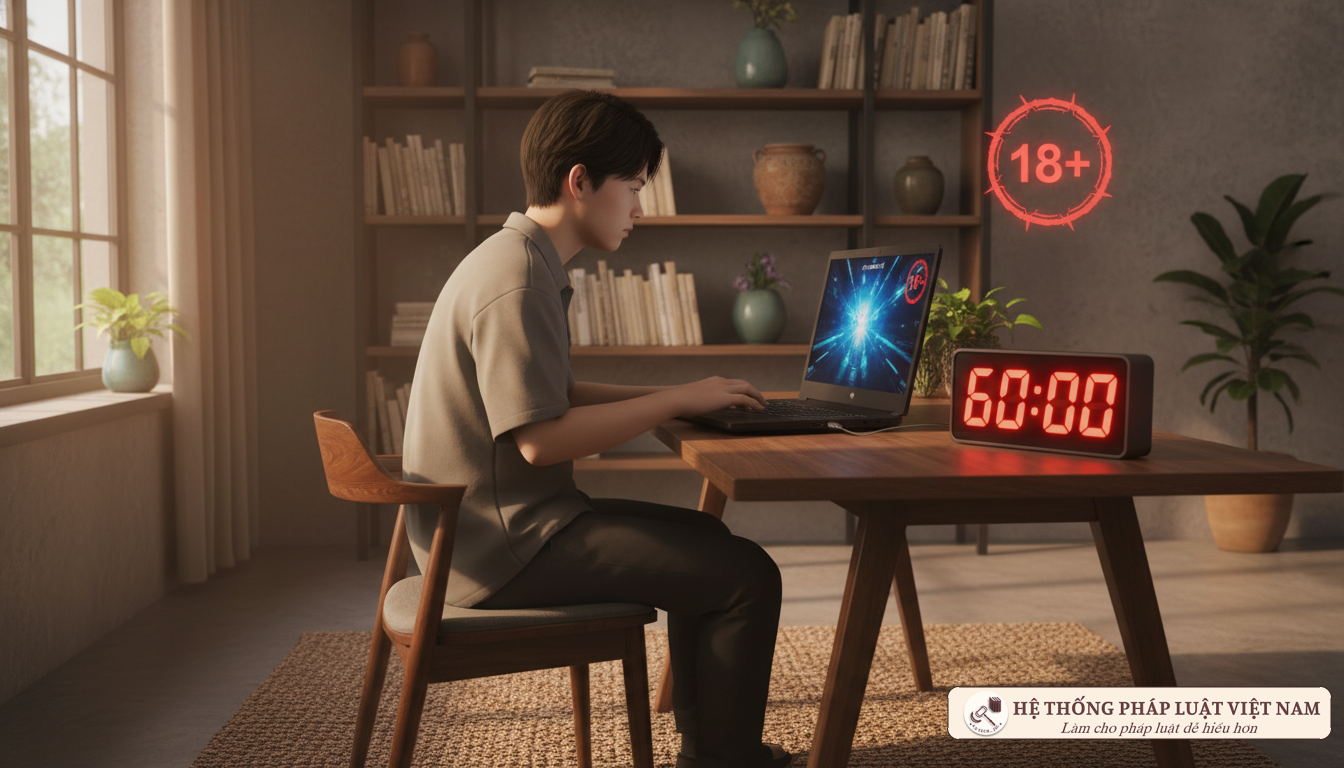 Giới hạn giờ chơi game cho người dưới 18 tuổi