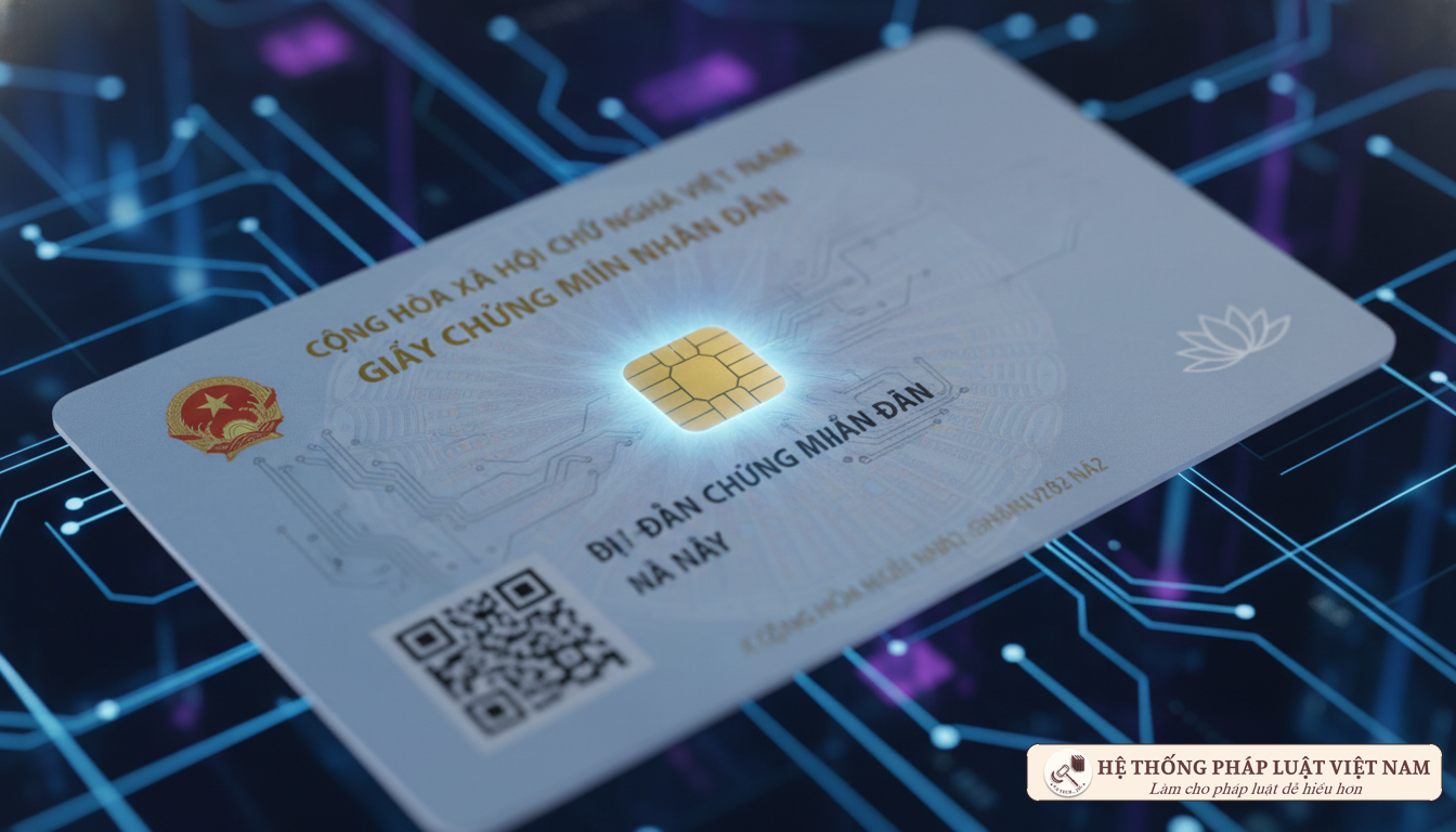 Mẫu thẻ Căn cước mới có gắn chip