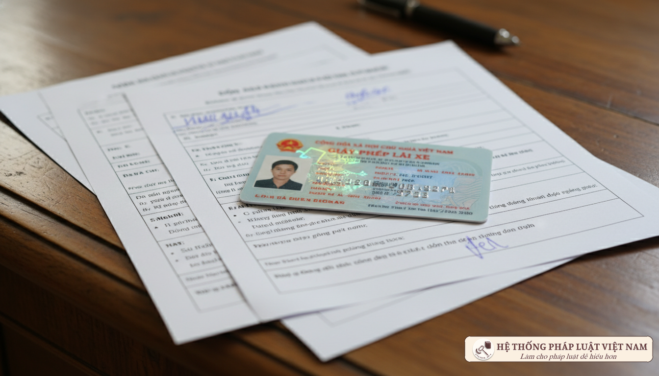Mẫu đơn học lái xe và bằng lái