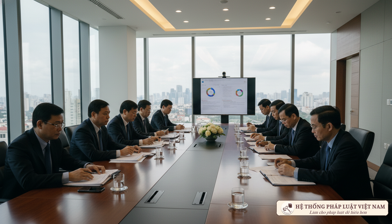 Họp bàn chính sách tại cơ quan nhà nước