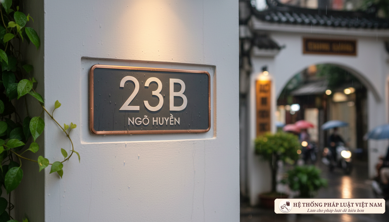 Biển số nhà hiện đại tại Việt Nam