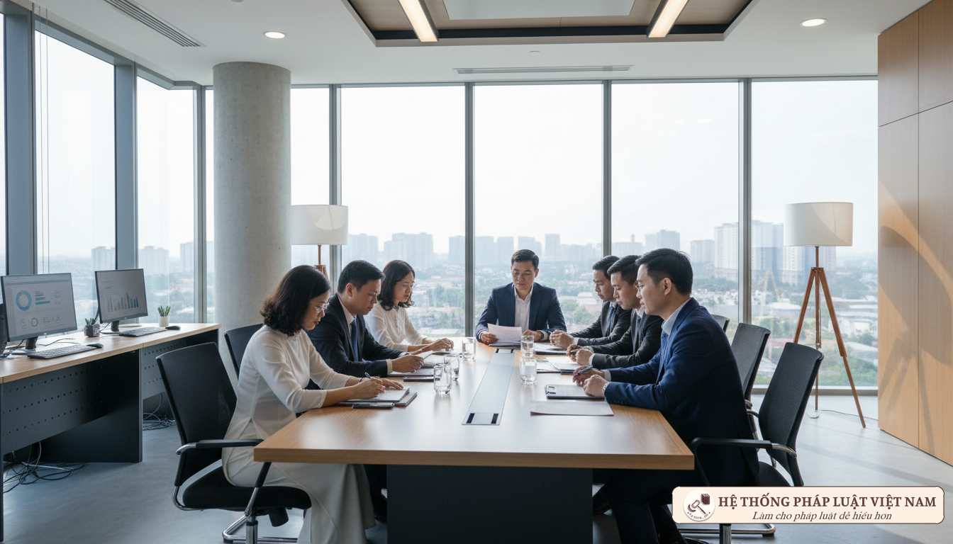 Cán bộ công chức làm việc