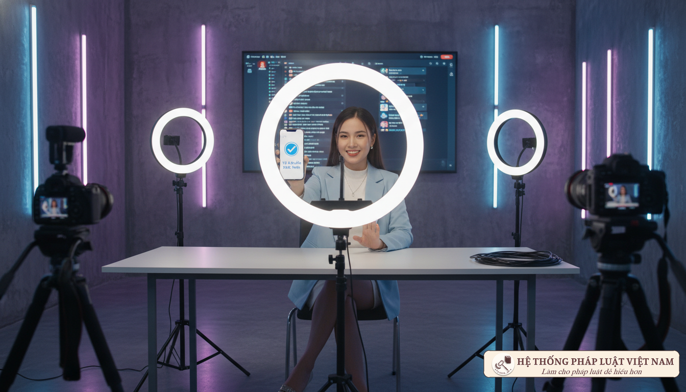 Xác thực livestream thương mại Livestream thương mại phải xác thực định danh