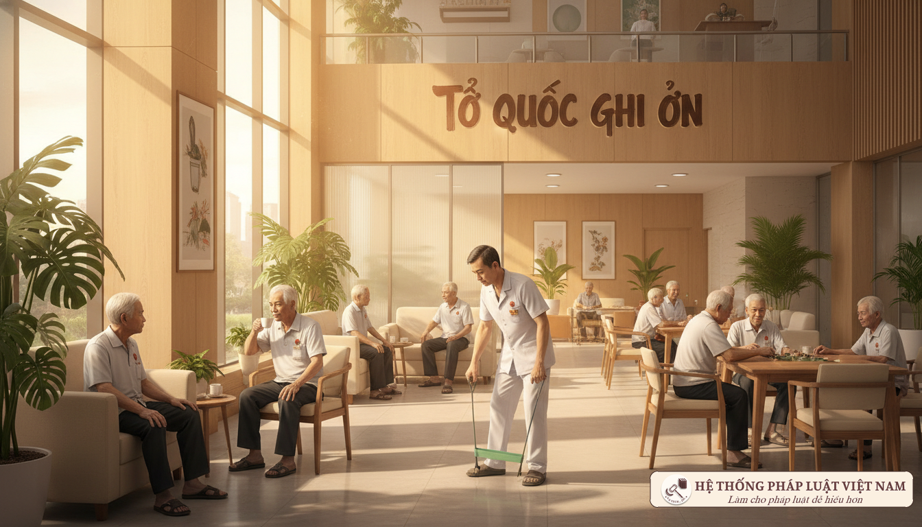 Chế độ điều dưỡng người có công 2025 Trung tâm điều dưỡng người có công hiện đại