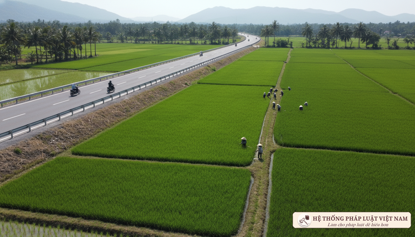 Hạ tầng giao thông thuận lợi thúc đẩy giá trị đất nông nghiệp