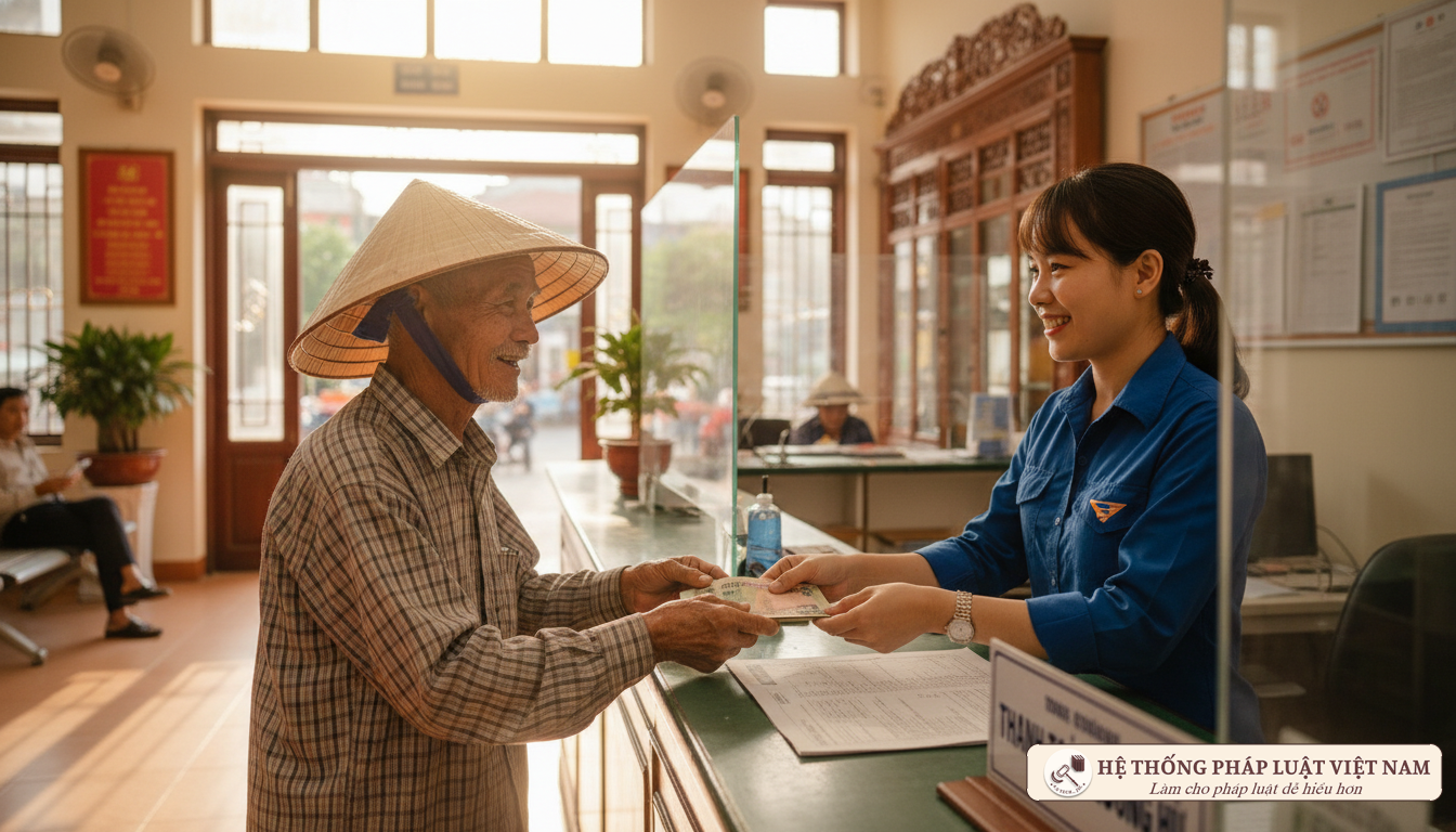 Chi trả lương hưu tại bưu điện