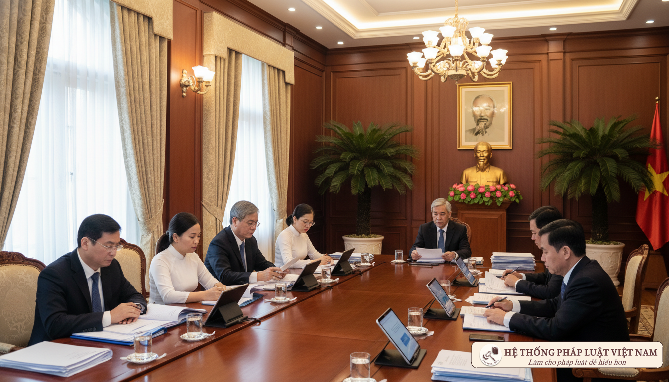 Họp cán bộ công chức lãnh đạo