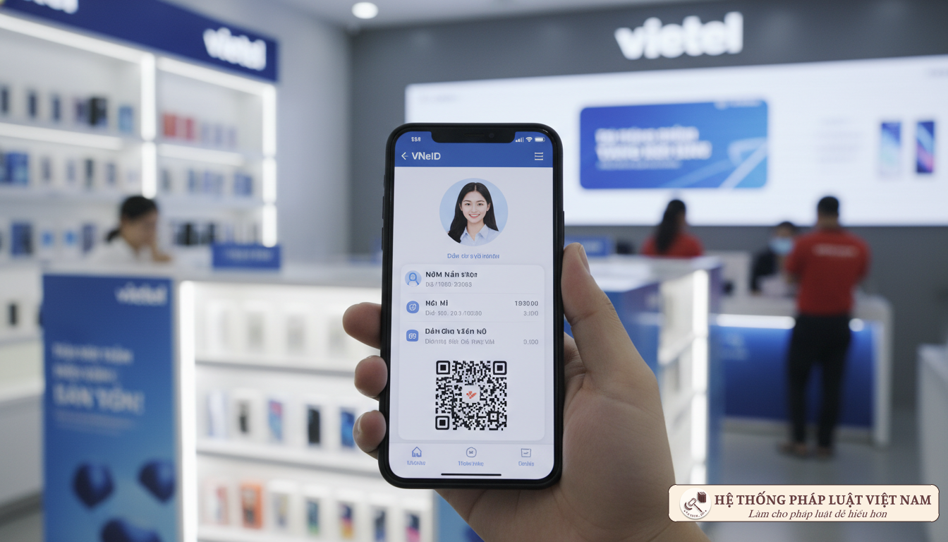 Ứng dụng VNeID trong giao dịch viễn thông Sử dụng VNeID đăng ký thuê bao di động