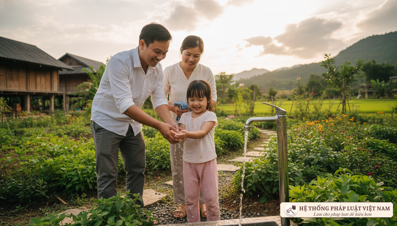 Người dân nông thôn tiếp cận nguồn nước sạch nhờ chính sách vay vốn ưu đãi