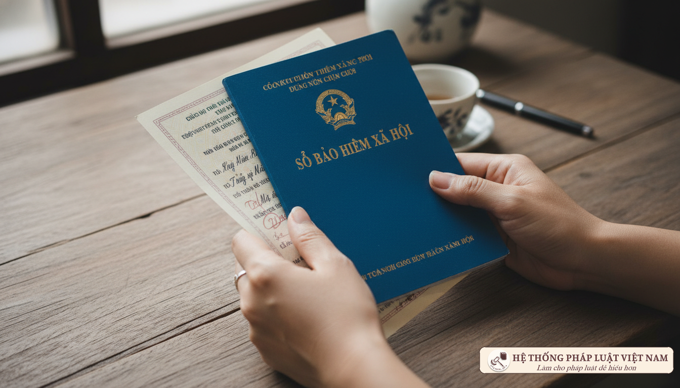 Sổ bảo hiểm xã hội và giấy khai sinh