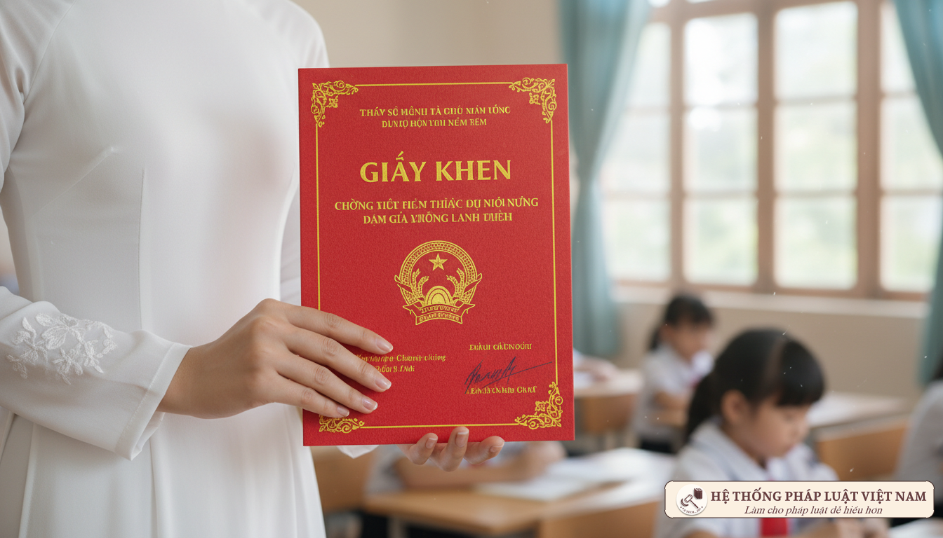Thành tích thi đua xét thăng hạng giáo viên Bằng khen và danh hiệu thi đua của giáo viên