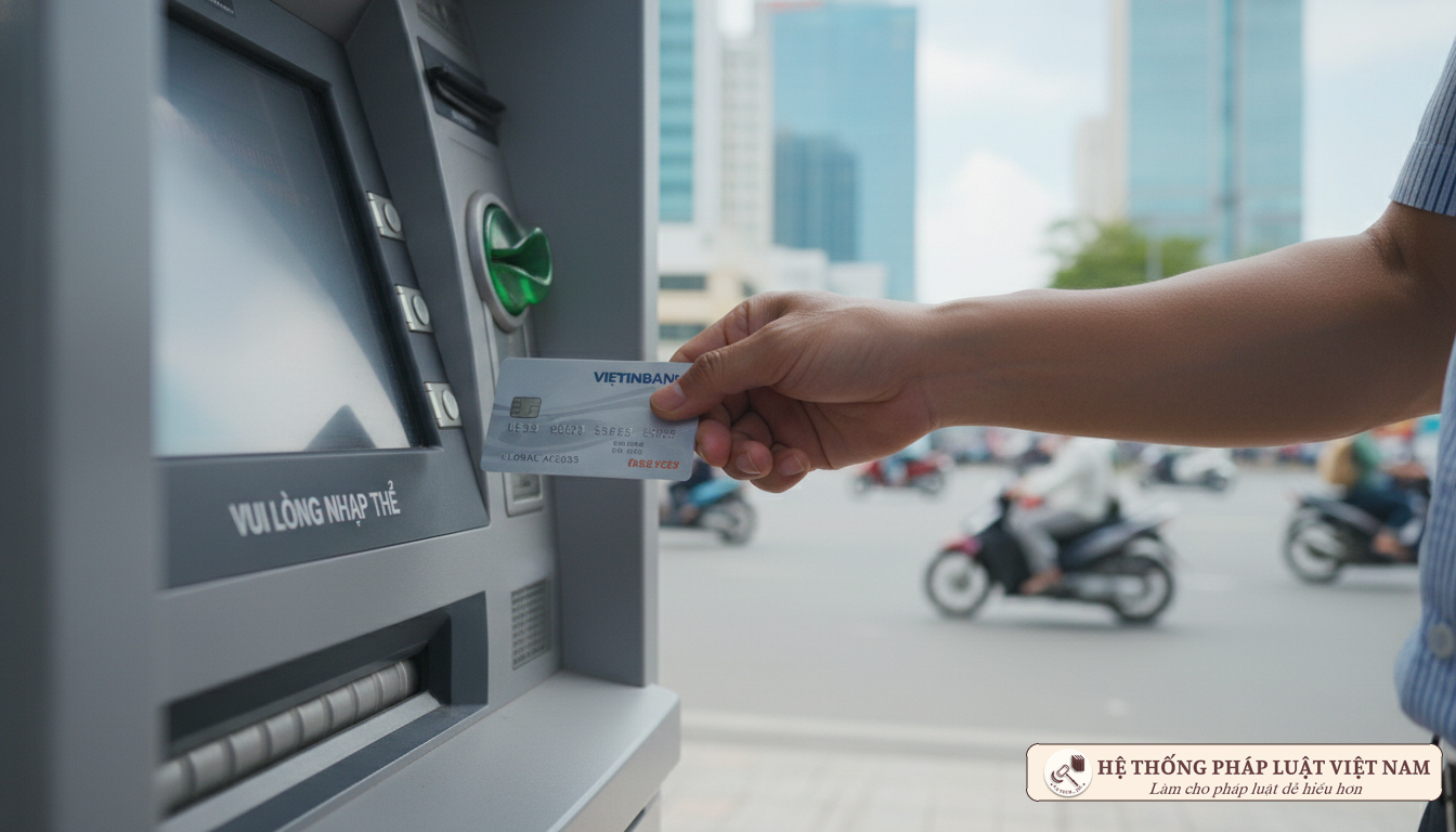 Rút lương hưu qua ATM tại TP.HCM