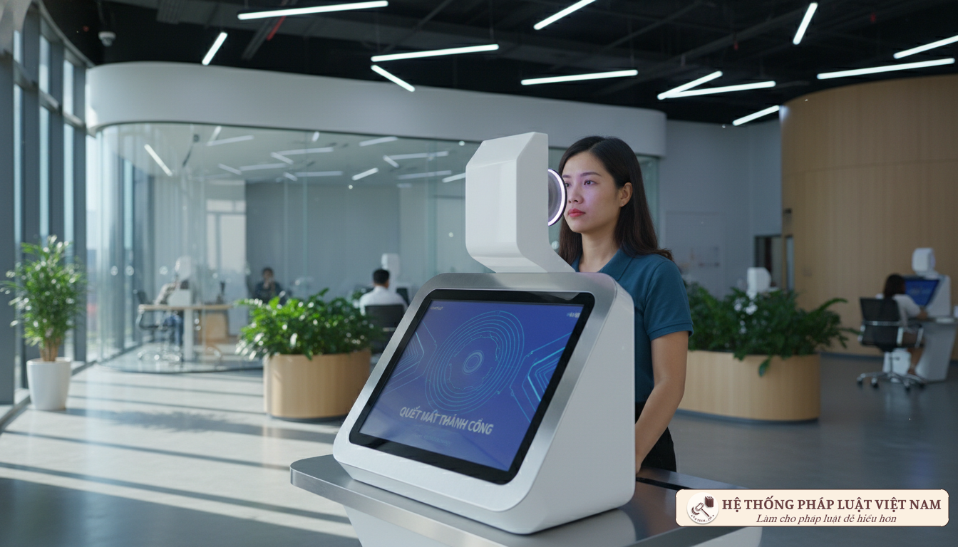 Quy trình thu nhận mống mắt khi làm thẻ Căn cước