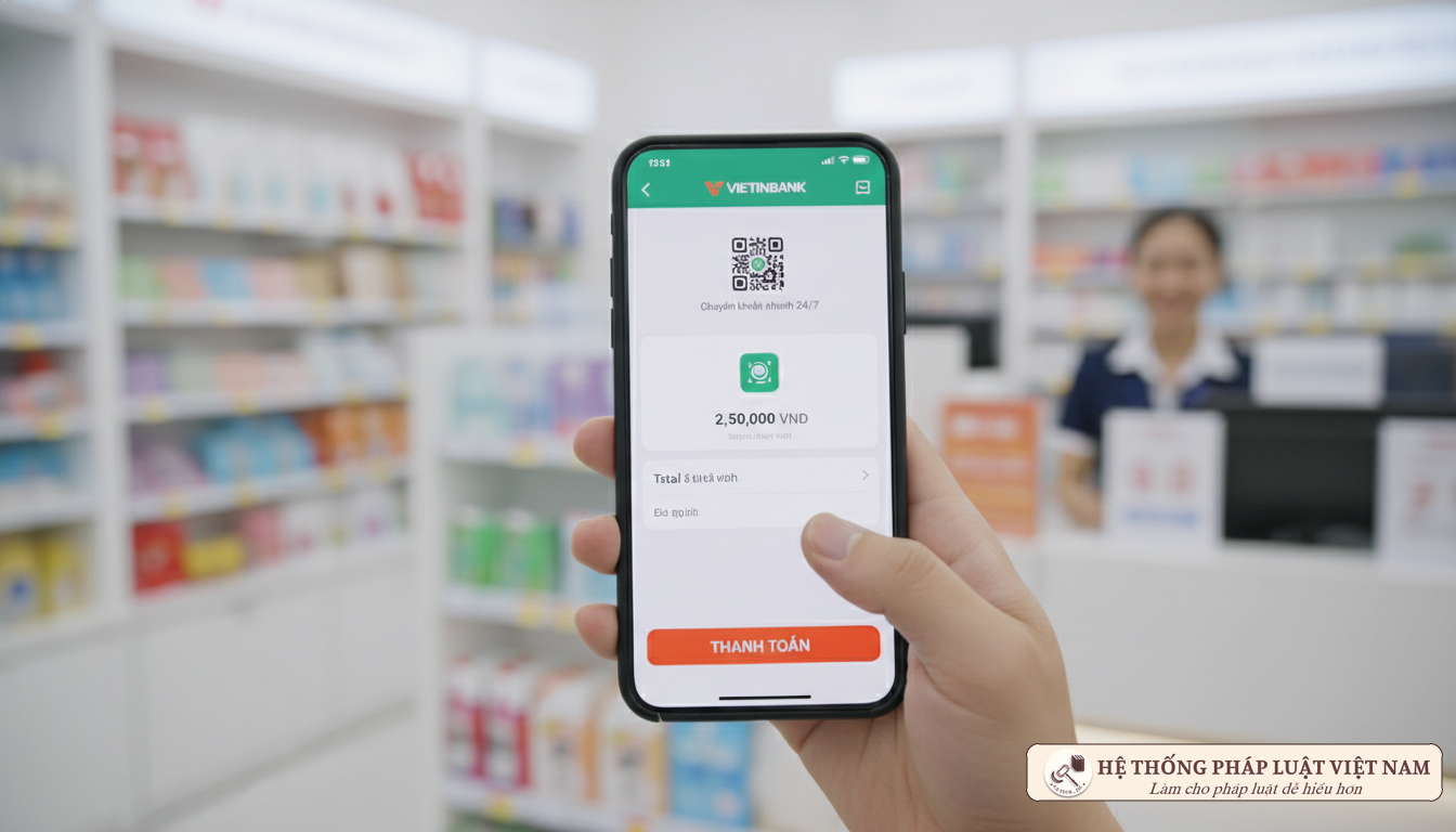 Người dân sử dụng thanh toán điện tử qua điện thoại