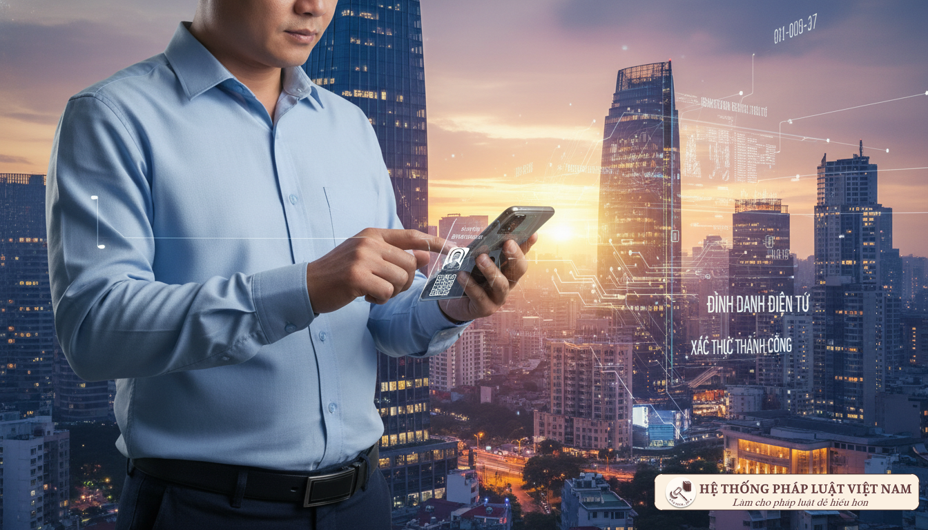 Người dân sử dụng VNeID và giao dịch điện tử