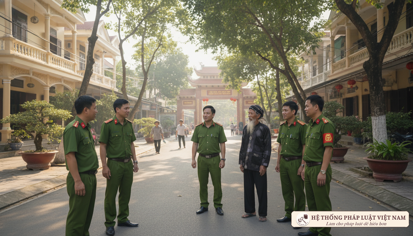 Lực lượng an ninh cơ sở phối hợp giám sát bạo lực gia đình