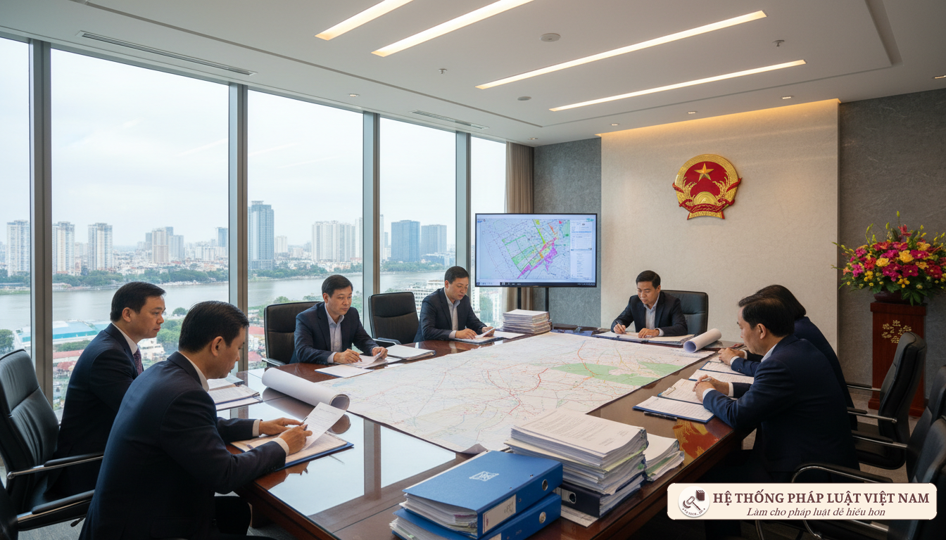 Các chuyên gia nghiên cứu văn bản pháp luật mới Thảo luận về Luật Đất đai 2024