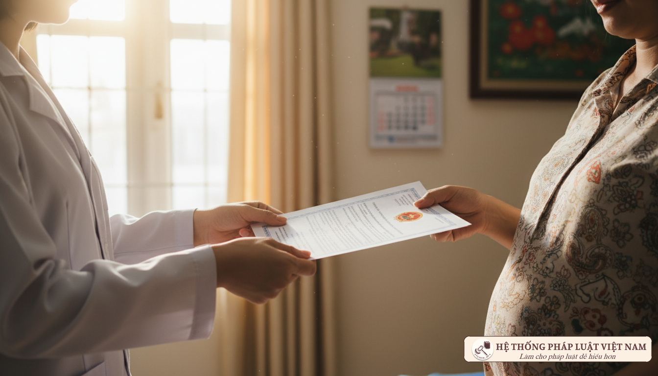 Thủ tục hưởng chế độ nghỉ khám thai