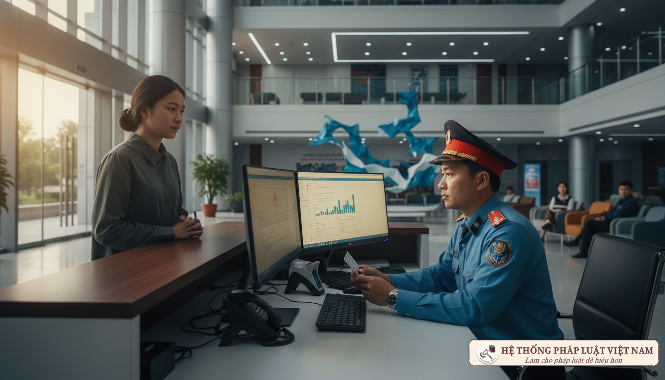 Cơ quan chức năng kiểm tra tính xác thực của thẻ Căn cước