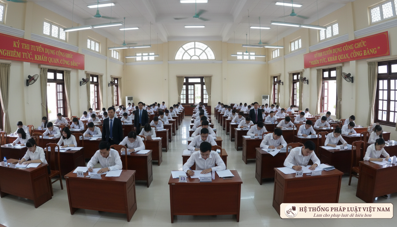 Phòng thi tuyển công chức
