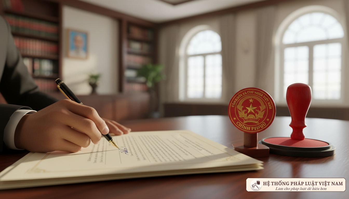 Ký kết văn bản chỉ định nhân sự chính quyền xã