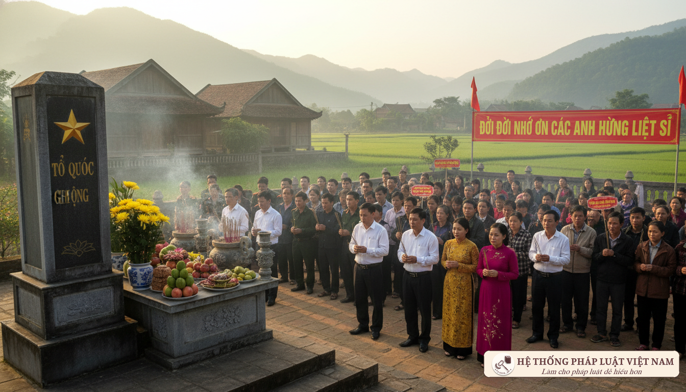 Lễ truy điệu liệt sĩ tại địa phương