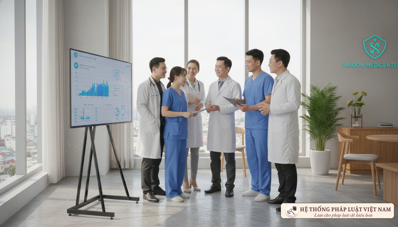 Các y bác sĩ thảo luận chuyên môn