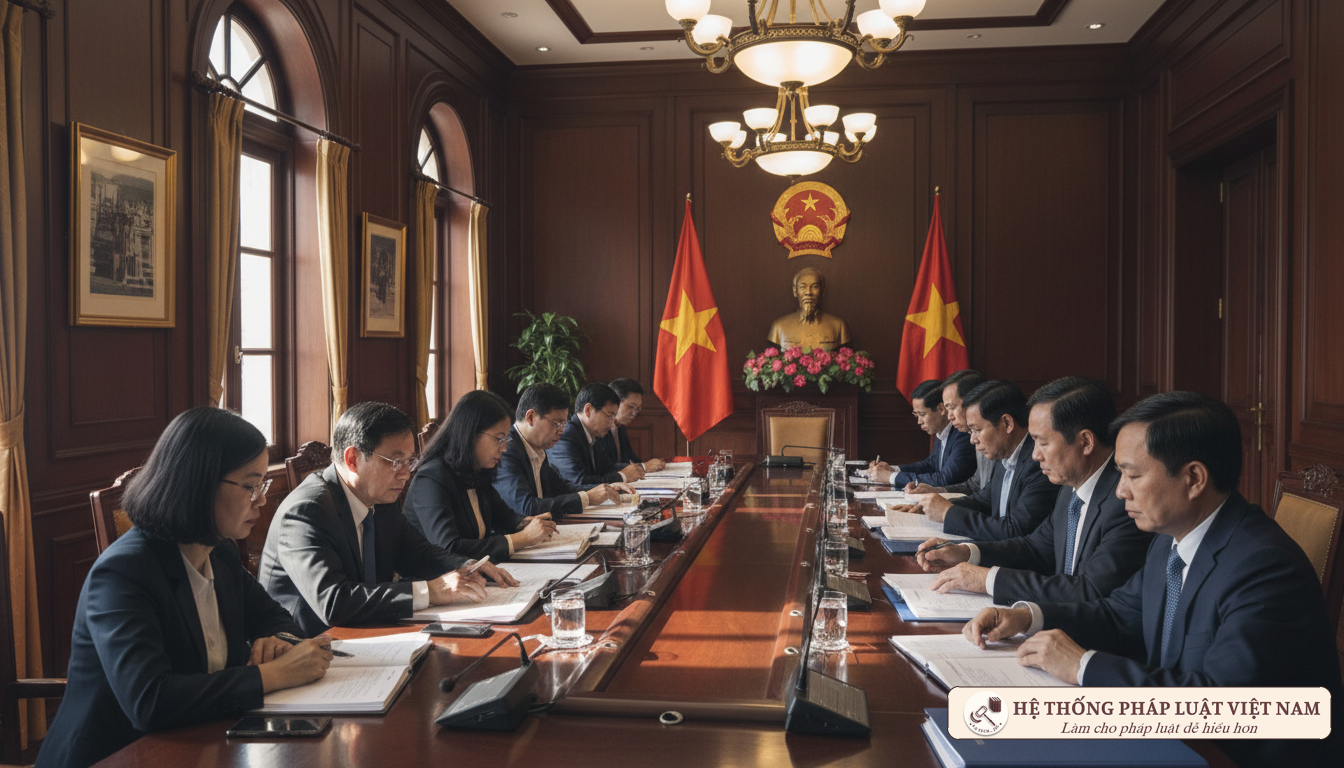 Cán bộ thảo luận về Thông tư 02/2025/TT-BTP